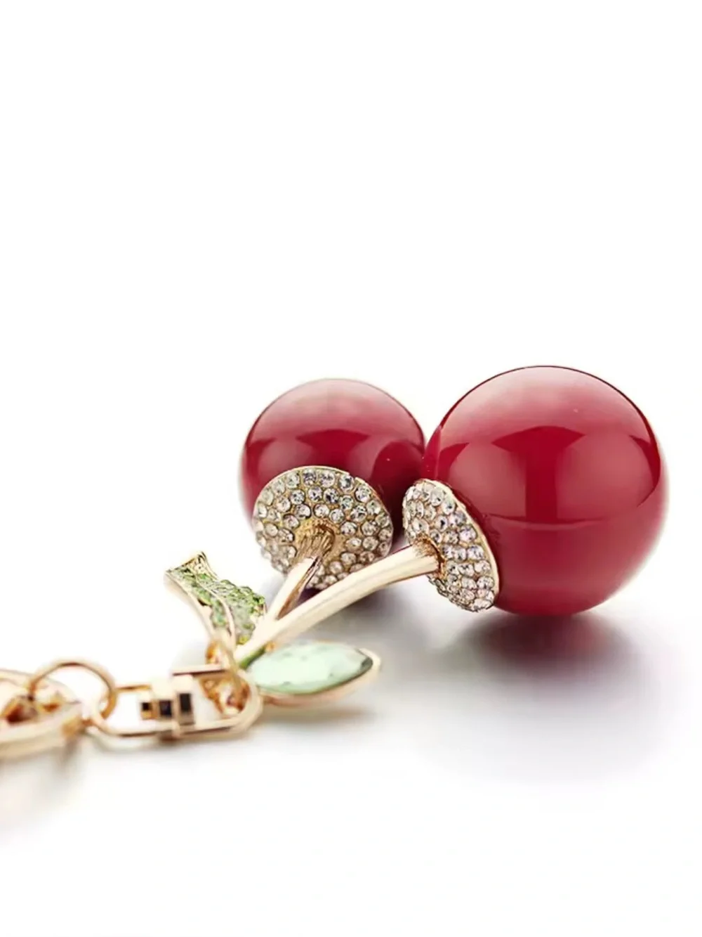 BLINGED CHERRY CHARM